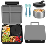 Pawtong front view bento lunch box showing compact leakproof design and neat compartments