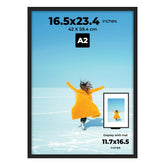 PAXNOK front view showing sleek black frame and centered poster for polished display