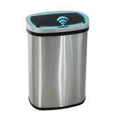 PayLessHere front view of stainless steel sensor bin showing sleek design and hygiene benefit