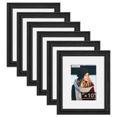 PEALSN front view of 8x10 frame set showing sleek black woodgrain and unified style