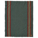 Pendleton throw front view showing full stripes and cozy coverage