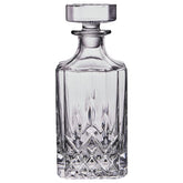 Peoxo decanter front view showing clarity and elegant silhouette for elevated presentation