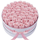 Perfectione Roses velvet box front view showing elegant gift presentation