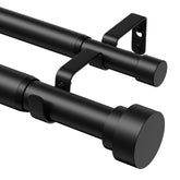 PeSenp front view black double rod showing sleek profile and strength