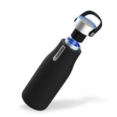 PHILIPS GoZero front view showing sleek black insulated bottle and handle for easy carry