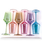 Physkoa front view of six multicolor glasses showing vibrant finish and gift-ready appeal