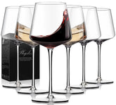 Physkoa royal blue gift box with six glasses, elegant presentation benefit