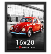 Picrit front view showing sleek black frame and clear display benefit