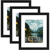 Picrit front view of 16x20 frame showing clean black border and polished look