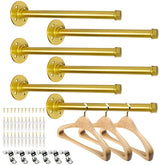 Pintuson golden front packaging showing six 12-inch pipe bars and flanges for quick setup