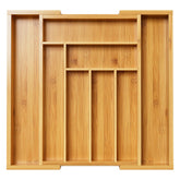 Pipishell front view of bamboo organizer showing clean finish and compact design