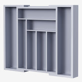 Pipishell front view showing bamboo organizer in grey, benefits clear layout