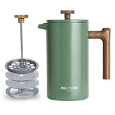 POLIVIAR front view of stainless press showing sleek design and durable build