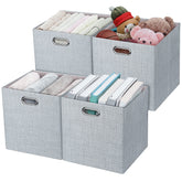 Posprica front view cube shows neat storage and neutral silver grey look