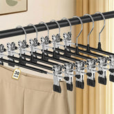 POZEAN front view of 30-pack hangers showing neat storage benefit