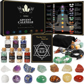 pozemu front packaging view showing 24-day crystal countdown and gift appeal