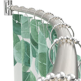PrettyHome curved rod front view showing stable nickel finish and modern style benefit: clean look
