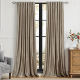PRIMROSE taupe front panels showing full-length coverage and neat finish