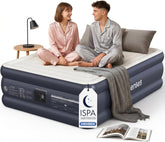 Prosenses queen air mattress front packaging showing mattress and carry bag for easy transport