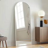 Prywot arched mirror front view showing full-length benefit