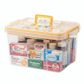 Pulseplay clear medicine box front view showing organized visibility