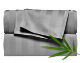 Pure Bamboo front packaging showing king sheet set and color benefits