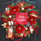 PureCosy front door wreath showing full decorative impact and curb appeal