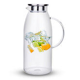 Purefold front view glass pitcher showing elegant design and generous capacity