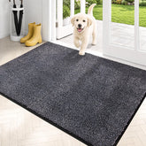 PURRUGS front view shows bluish grey-black mat for tidy entryways