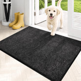 PURRUGS front view charcoal door mat shows clean curb appeal and floor protection