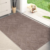 PURRUGS front view entrance mat showing clean neutral color and functional design