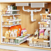 PXRACK front view of two-pack shelves showing compact storage benefit