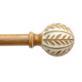 QDWIS front view of complete maple-style rod set showing decorative look and easy installation