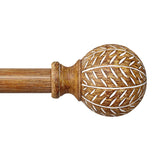 QDWIS front view natural wood rod showing elegant finish and easy styling