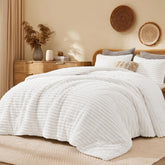 Quataly front view of queen comforter showing plush look and cozy warmth