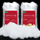 QZYL front packaging of 2lb artificial snow showing product weight and style for easy selection