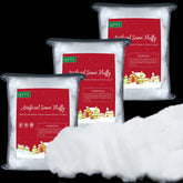 QZYL front packaging showing 3LB cotton fake snow, easy decorating