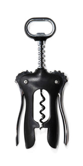 Rabbit classic wing corkscrew front view showing stainless steel and plastic for durable use