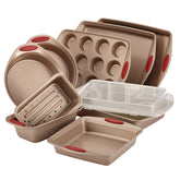 Rachael Ray Cucina front packaging showing full 10-piece set and features