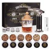 Rafow boxed smoker kit laid out showing all components and gift packaging