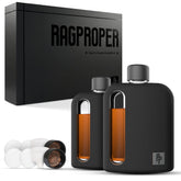 Ragproper front packaging showing both flasks and gift-ready presentation