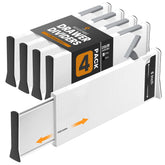 RAPTUROUS front view of 4-pack dividers showing neat packaging and benefit of organized drawers