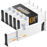 RAPTUROUS front view shows five dividers neatly packed and ready to organize