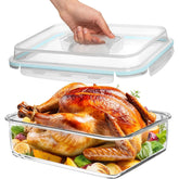 Razab front view showing large 4800ml container and airtight lid for meal storage