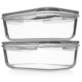 Razab front packaging showing 4-piece glass set and benefit of roomy storage