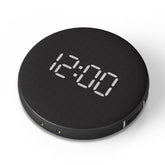 REACHER front-facing alarm clock showing clear numbers and compact design for easy bedside use
