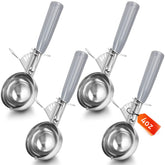 Reallnaive front view of four gray-handled scoops showing included set and clean finish