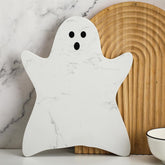 Reallnaive ghost marble front view showing elegant serving surface and festive shape