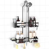 REINHARDT front view of hanging caddy showing organized storage benefit