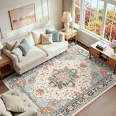 RELEANY front view showing vintage sunflower medallion print and warm tones for visual appeal